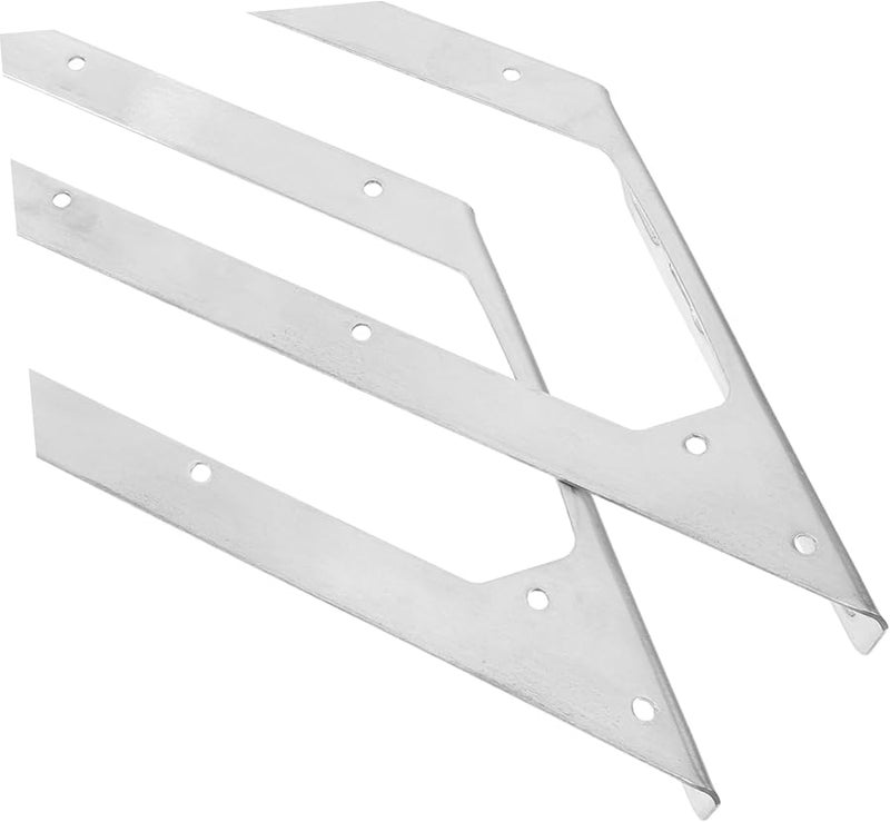 Heavy Duty Stainless Steel Corner Brackets 38 40X11 80X3 00CM For Furniture Drawers Cabinets Tables Chairs - Image 4