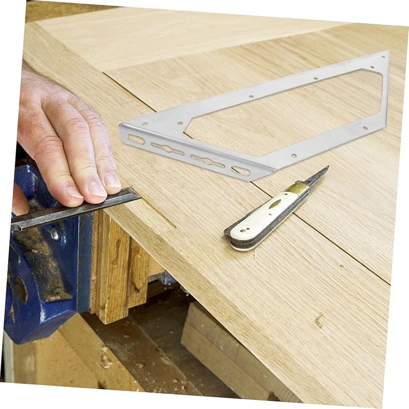 Heavy Duty Stainless Steel Corner Brackets 38 40X11 80X3 00CM For Furniture Drawers Cabinets Tables Chairs - Image 3