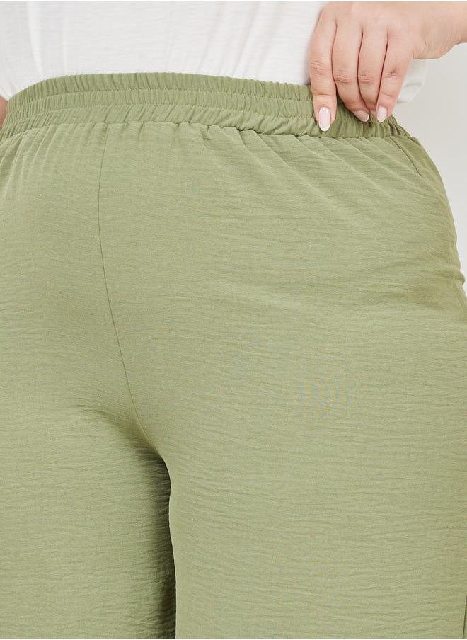 Styli - Textured High Rise Wide Leg Pants - Image 1
