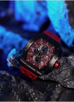 TSAR BOMBA Men's Elemental Series Calendar Version Red Band Watch TB8204Q-37  - Image 4
