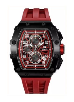 TSAR BOMBA Men's Elemental Series Calendar Version Red Band Watch TB8204Q-37  - Image 1