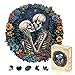 Jigfoxy Wooden Puzzle for Adults Skull Wooden Jigsaw Puzzle for Adults Unique Shape WoodCut Puzzle Valentines Day Gifts for Puzzle Lovers Family and Friends L133 131in272pcs - Image 2