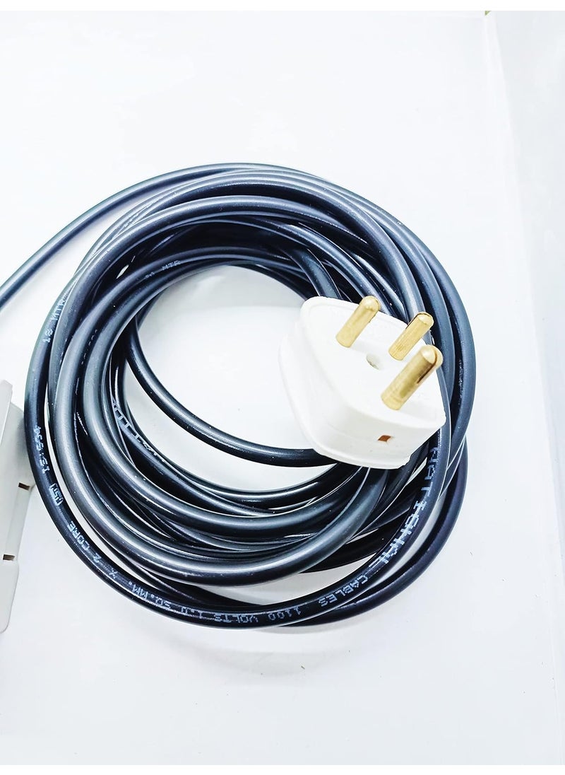 NURAT NURAT Box Strip Extension Board with 16 amp Socket Extension Cord 16 MM x 2 core 6 amp 6 pin Plug top White 5 Meter Long Wire  - Image 2