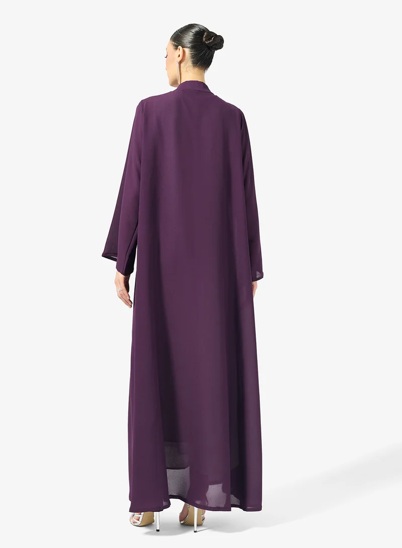 جولدن ابل Pleated Abaya