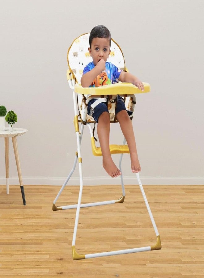 EVOLIFE Premium Adjustable Baby High Chair | Stylish | Easy-to-Clean | Feeding Chair for Infants & Toddlers | Baby Eating Chair | Secure Harness | Modern Dining Solution | Booster Seat (Grey) (Brown) - Image 1