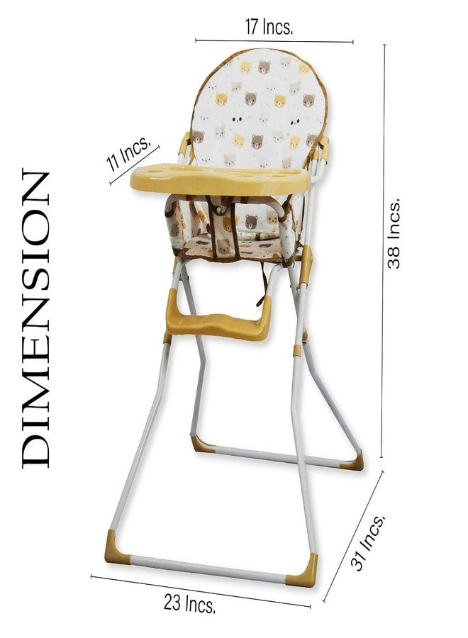 EVOLIFE Premium Adjustable Baby High Chair | Stylish | Easy-to-Clean | Feeding Chair for Infants & Toddlers | Baby Eating Chair | Secure Harness | Modern Dining Solution | Booster Seat (Grey) (Brown) - Image 2