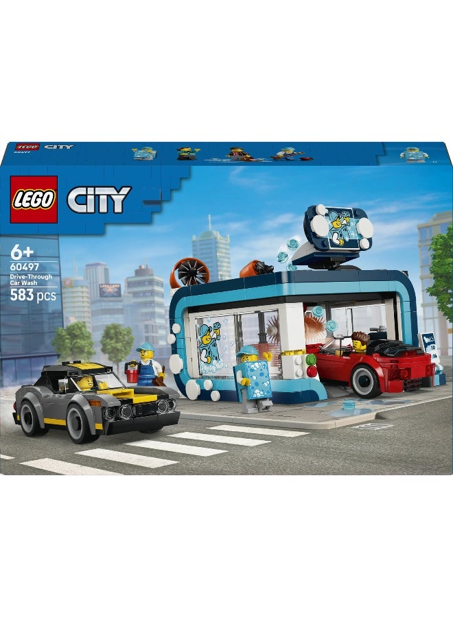 LEGO City Drive-Through Car Wash 60497 Building Toy Set (693 Pieces) - Image 2