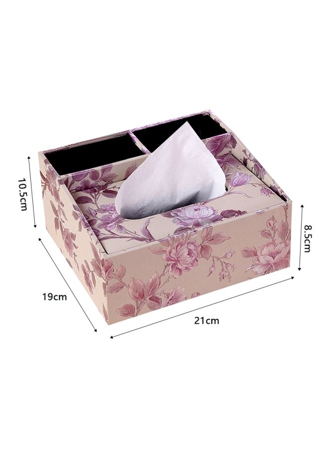 Loquat Tissue Paper Box Beige/Pink/Purple - Image 3