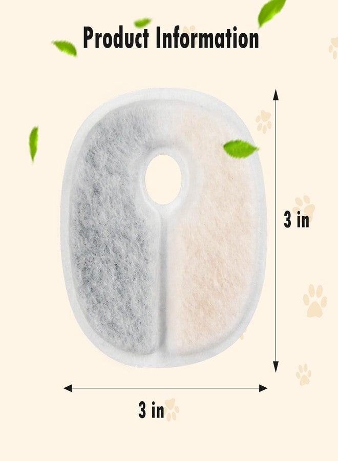 KTNAid 16 Pack Filter Replacements Compatible with Cheerble E1/E1+ Cat Fountain (2L/67oz), 1 Year Set for Pet Water Fountain - Image 3