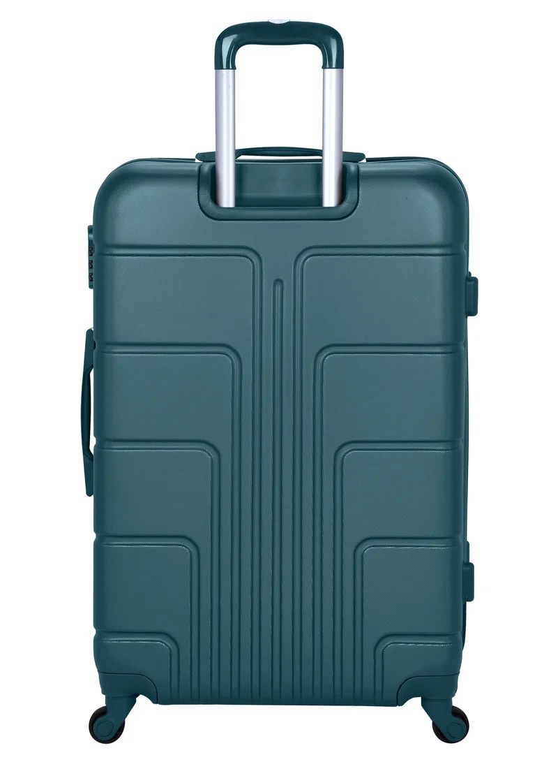 Senator Dark Teal Hard Case Travel Bag Medium Luggage Trolley ABS Lightweight Suitcase with 4 Spinner Wheels A1012 Dark Teal  | Best Price UAE