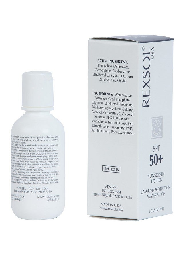 REXSOL Spf 50+ Sunscreen Uva Uvb Protection Waterproof With Vitamin C Vitamin E & Vitamin A Maximum Reinforced Protection Against Uva And Uvb Rays Prevent Fine Lines And Wrinkles(60 Ml/2 Fl Oz) - Image 2