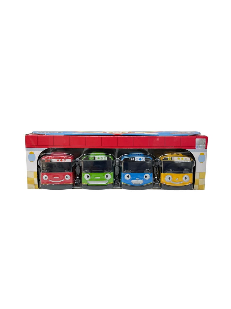 Tayo the Little Bus 120 Tayo Gani Lani Rogi - The Little Bus Tayo Special Metal Vehicles Set 4pcs - Image 1