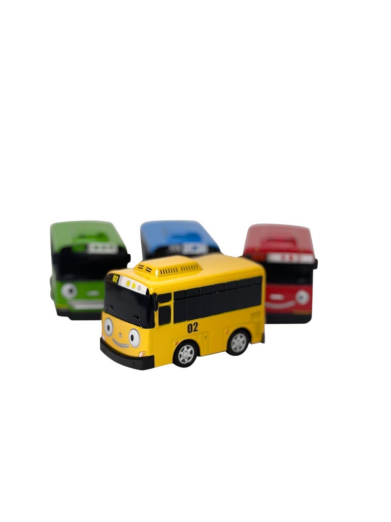 Tayo the Little Bus 120 Tayo Gani Lani Rogi - The Little Bus Tayo Special Metal Vehicles Set 4pcs - Image 4