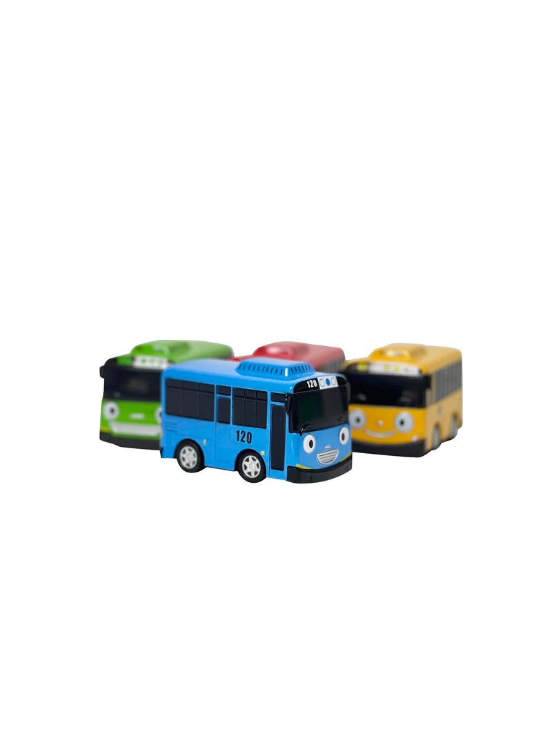 Tayo the Little Bus 120 Tayo Gani Lani Rogi - The Little Bus Tayo Special Metal Vehicles Set 4pcs - Image 3