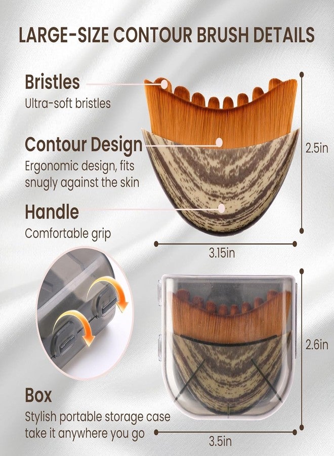 JUDEE Manual Lymphatic Drainage Face Brush - Facial Sculpting & Cleansing Massage Tool, Natural Soft Bristles, Hypoallergenic Ergonomic Face Contour & Puffiness Reduction Brush - Image 2