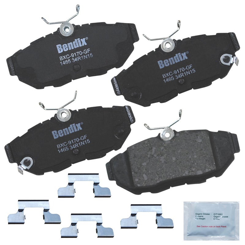 Bendix Priority1 CFC1465 Ceramic Rear Brake Pads for Avanti Avanti 2007-2005, Ford Mustang 2014-2005 - Image 3
