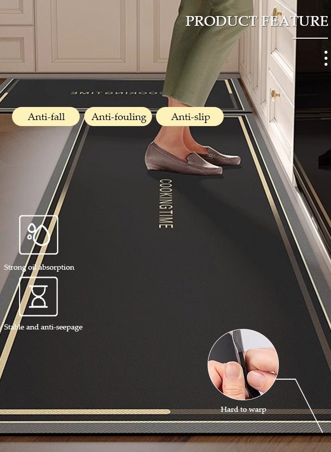 DUNISO Diatom Mud Kitchen Mat Set, Contemporary Style, Anti-Skidding Rubber Grip, Washable, Oil and Water resistant, Easy to clean Mats for Kitchen, Floor 40*60cm/40*120cm - Image 5