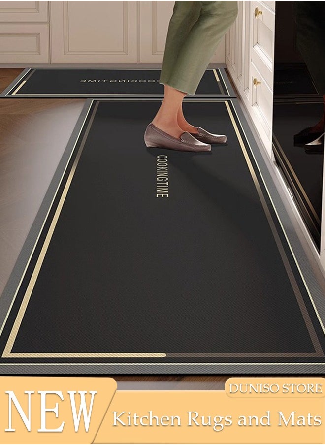 DUNISO Diatom Mud Kitchen Mat Set, Contemporary Style, Anti-Skidding Rubber Grip, Washable, Oil and Water resistant, Easy to clean Mats for Kitchen, Floor 40*60cm/40*120cm  - Image 1