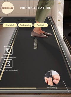 DUNISO Diatom Mud Kitchen Mat Set, Contemporary Style, Anti-Skidding Rubber Grip, Washable, Oil and Water resistant, Easy to clean Mats for Kitchen, Floor 40*60cm/40*120cm  - Image 2