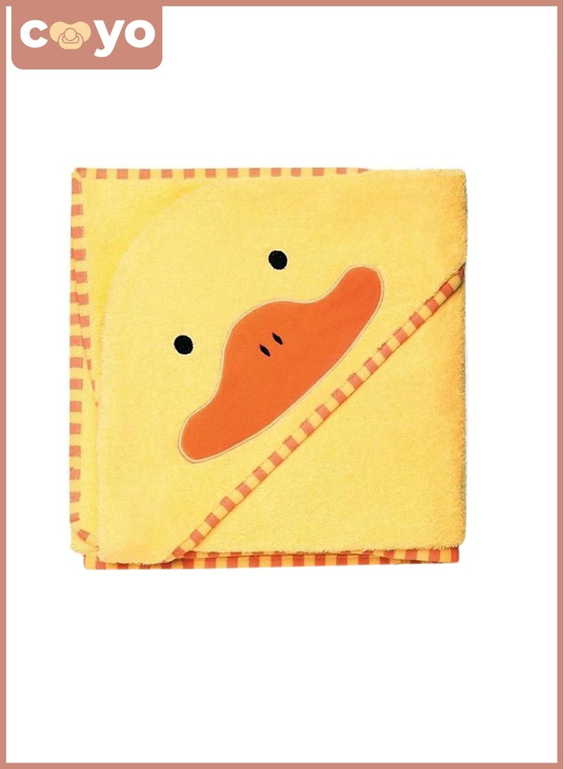 COYO منشفة أطفال بامبو بغطاء رأس - منشفة استحمام ناعمة بأذني دب للأطفال، الصغار، الرضع - فائقة الامتصاص، منتجات طبيعية للأطفال هدايا استحمام للأطفال الأولاد والبنات - Image 1