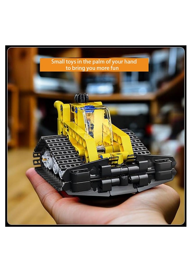 mould king 24015 Snow Groomer Truck Bulldozer Building Toys, Creative STEM Models Building Blocks Kit, Collectible Ideas Construction Toys Truck Model Snow Groomer for Kids 8+(188PCS)  - Image 3