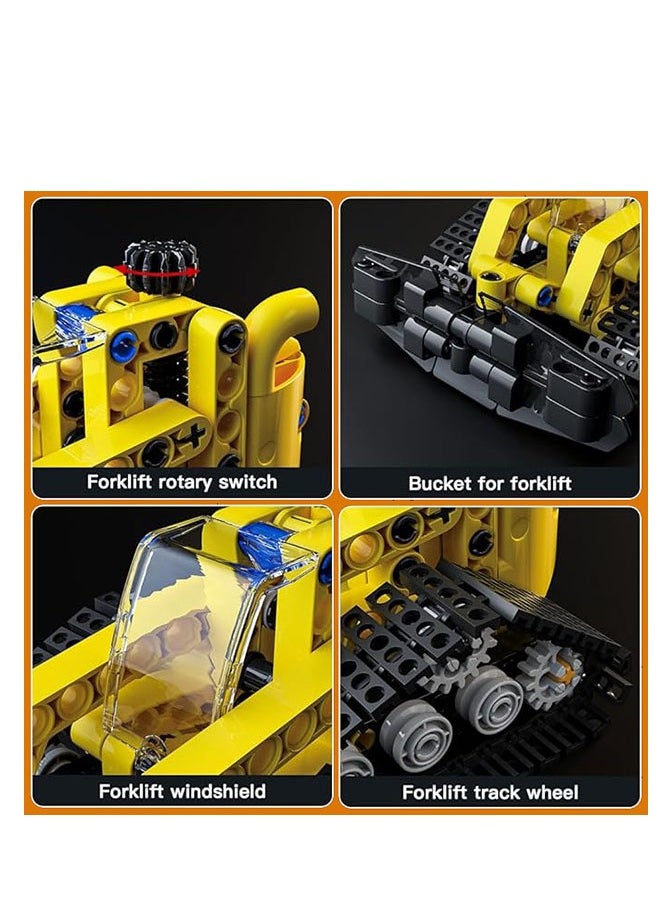 mould king 24015 Snow Groomer Truck Bulldozer Building Toys, Creative STEM Models Building Blocks Kit, Collectible Ideas Construction Toys Truck Model Snow Groomer for Kids 8+(188PCS)  - Image 4