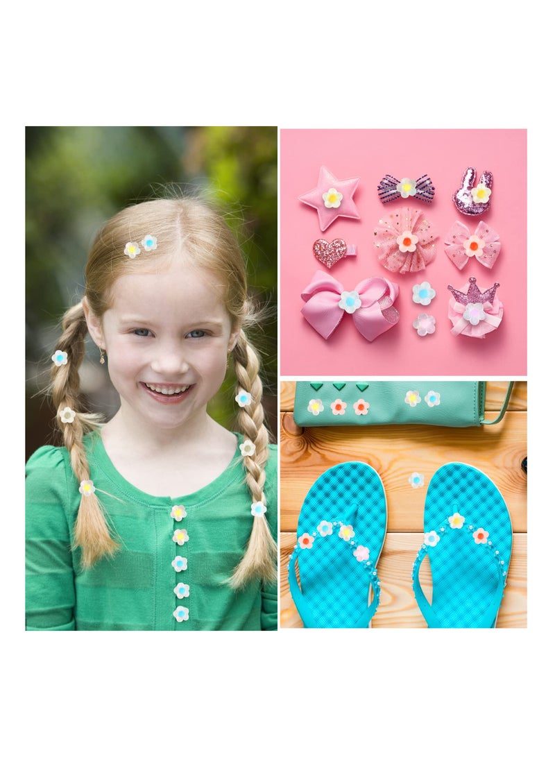 KASTWAVE Acrylic Flower Beads Mix Candy Colors, Transparent Daisy Beads Craft Beads for Bracelets Necklace Jewelry Making DIY Crafting, 13mm (200PCS) - Image 4