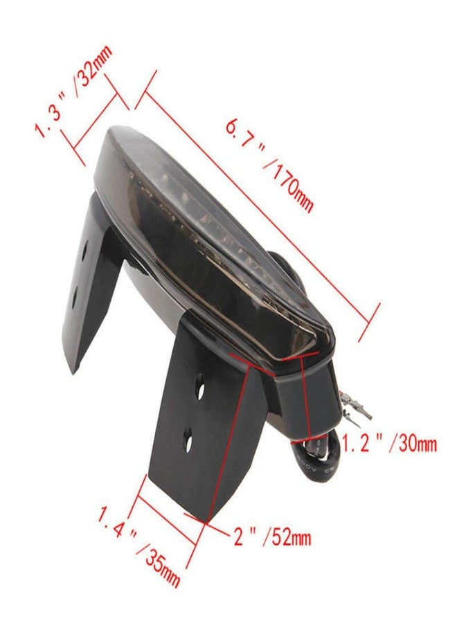 MISS MOLY Motorcycle Chopped Rear Fender Edge LED Brake License Plate Tail Light Stop Running Light Turn Signal Lamp for Harley Sportster XL883N 1200N XL1200V XL1200X LXECBUS062 - Image 4