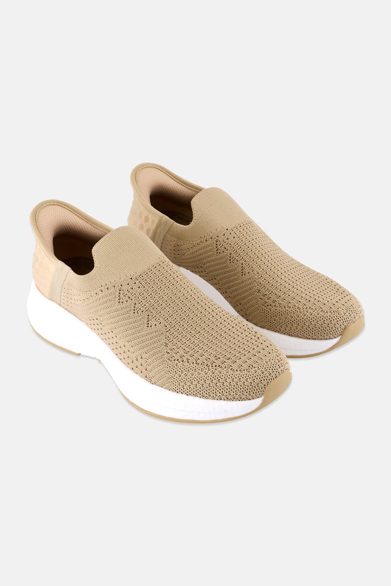 RBX Women Slip On Training Shoes, Light Beige - Image 1