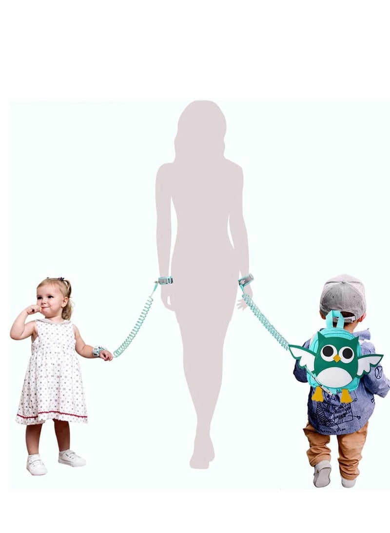 Adorable Owl-Shaped Safety Backpack for Kids with Adjustable Wrist Leash - Anti-Lost Harness for Secure Adventures  - Image 5