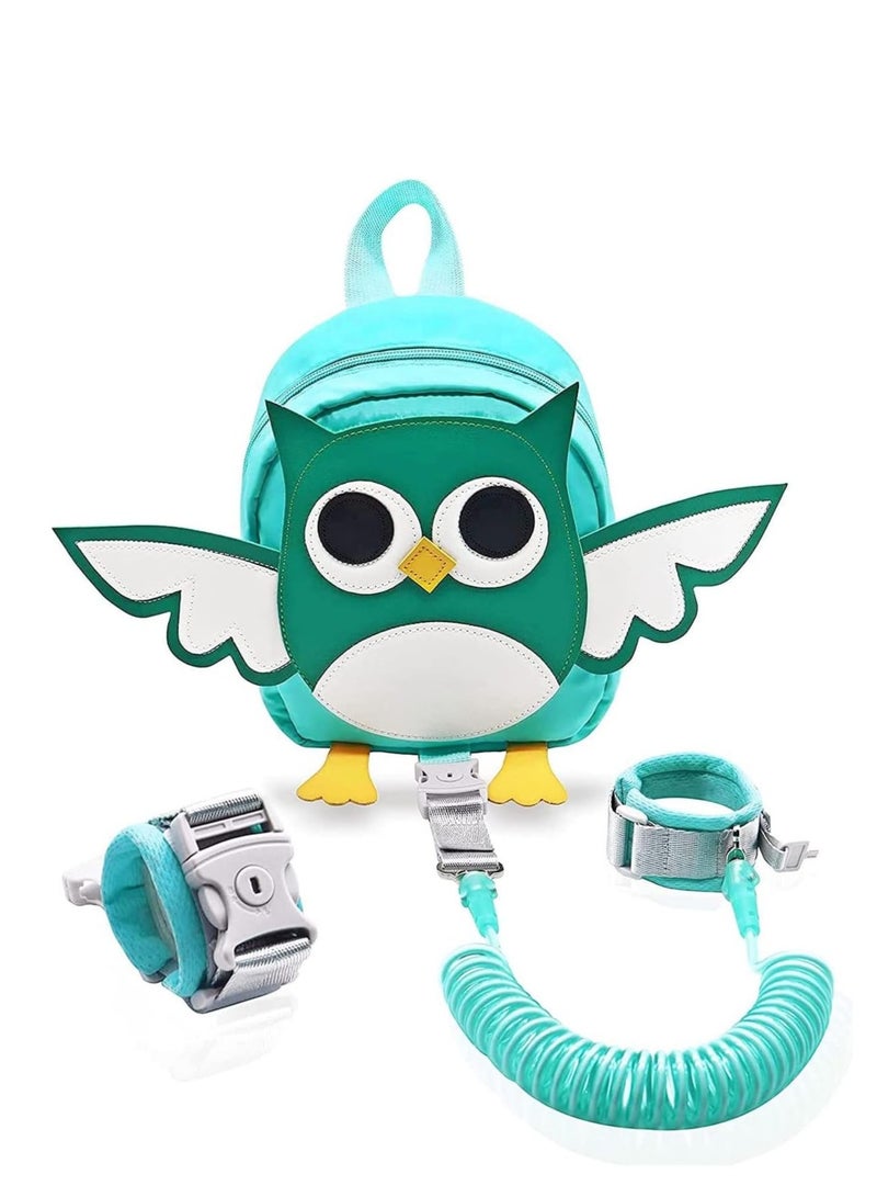 Adorable Owl-Shaped Safety Backpack for Kids with Adjustable Wrist Leash - Anti-Lost Harness for Secure Adventures  - Image 1