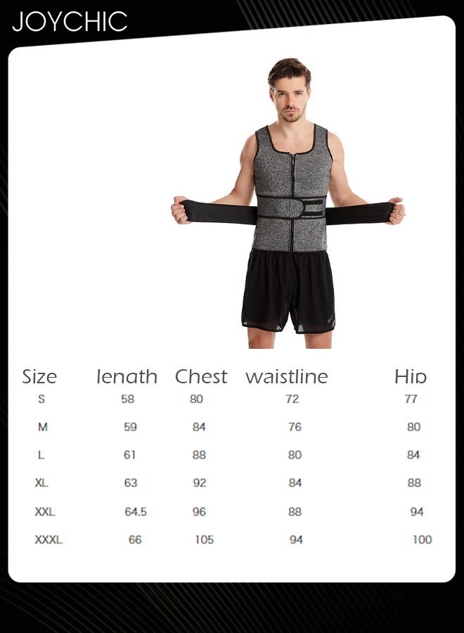 Joychic حزام خصر مزدوج للرجال، حزام خصر رياضي قابل للتعديل، حزام خصر رياضي للياقة البدنية، رمادي - Image 4