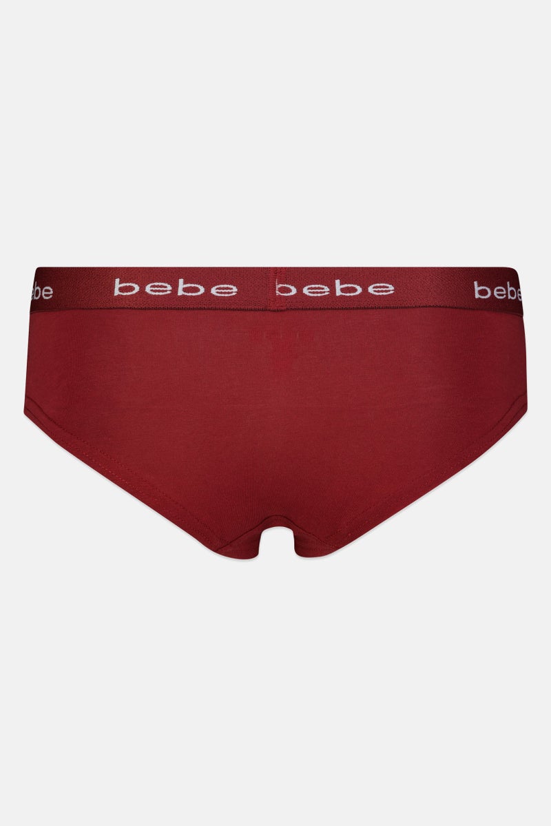 bebe Women 3Pcs Brand Logo Bikini Panties, Multicolor - Image 5
