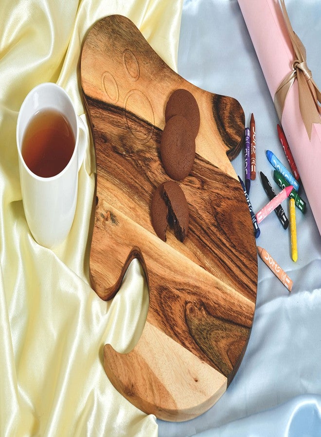 Affinity Decor Halloween Ghost Shaped Wood Cutting Board for Kitchen, Charcuterie Platter for Cheese, Halloween Serving Boards Gift (Ghost Board- L x W 14 x 10 Inch) - Image 5