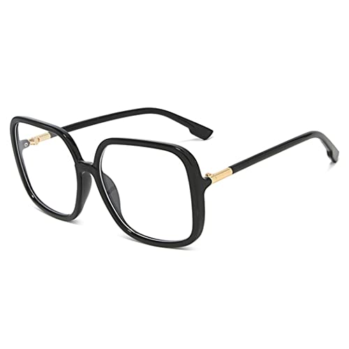 bullabulling Retro Square Reading Glasses For Women Blue Light Blocking Oversized Eyeglass Frames Large lens (black, 2.0, x) - Image 1
