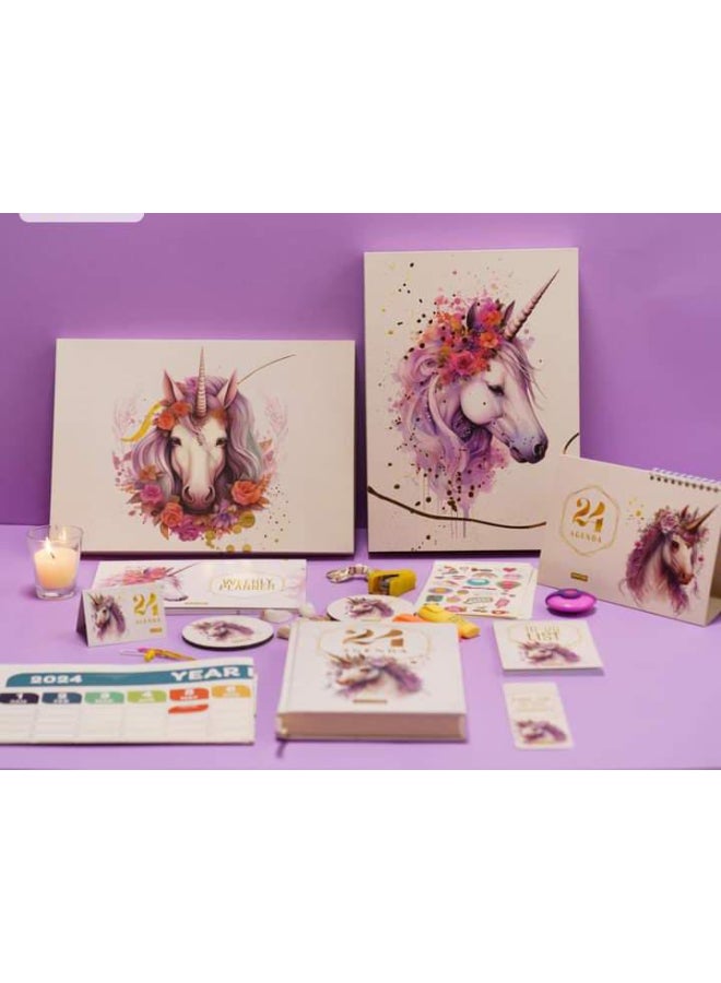 2024 Notebook In A Unicorn-Shaped Box