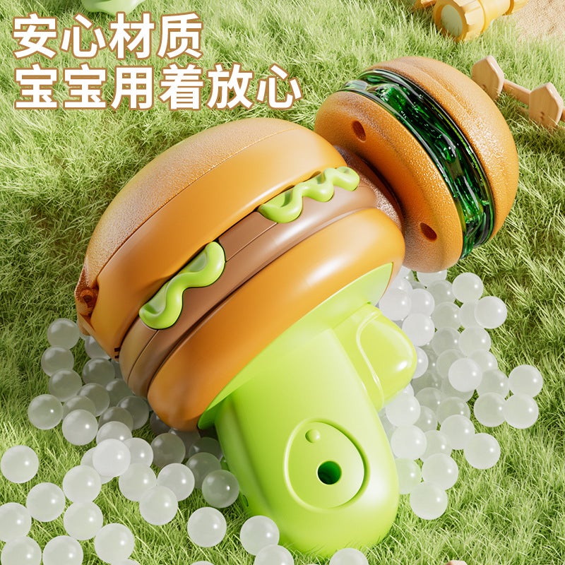 Glowing Flying Disc Toy Set for Boys - Burgers Fries Hot Dog Spinning Tops Outdoor Game - Image 3