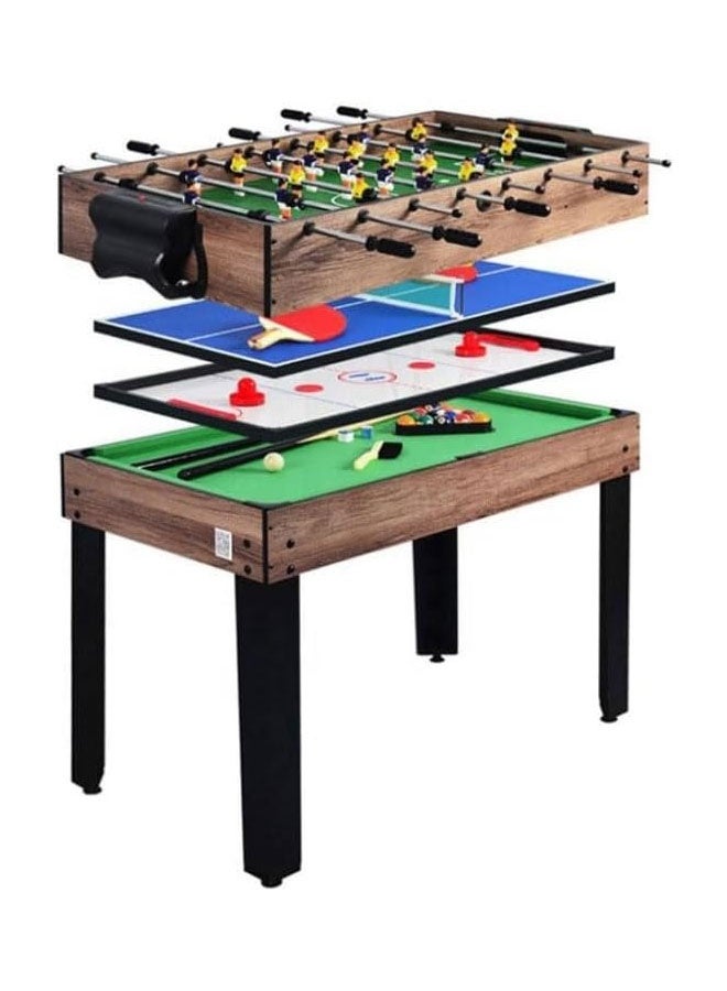 Max Strength 4-in-1 Multi Game Table Pool, Table Tennis, Foosball & Air Hockey Combo for Family Fun - Image 3
