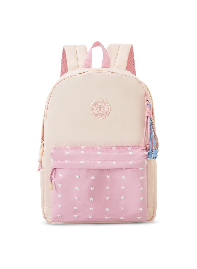 Eazy Kids 16.5” School Backpack w/ 4-Wheel Trolley–Lightweight Laptop School Bag Set, Blush Rush Pink - Image 4