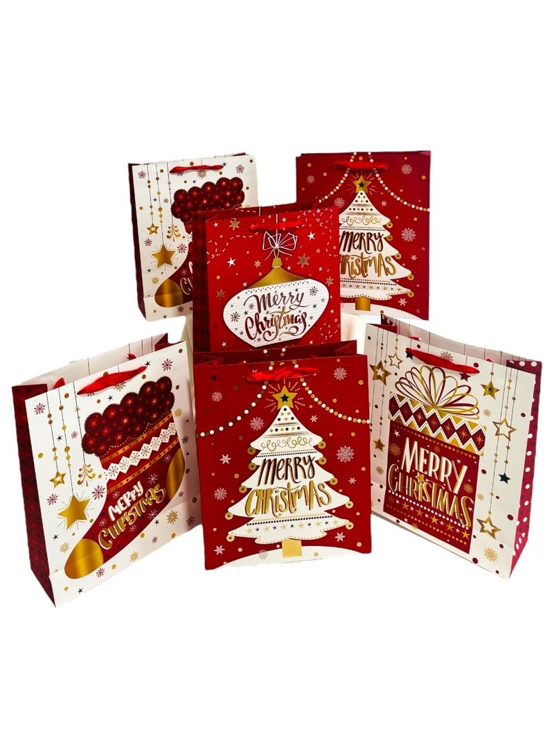 Doodle Kiddo 6 Piece Merry Christmas Gift Bags - Image 1