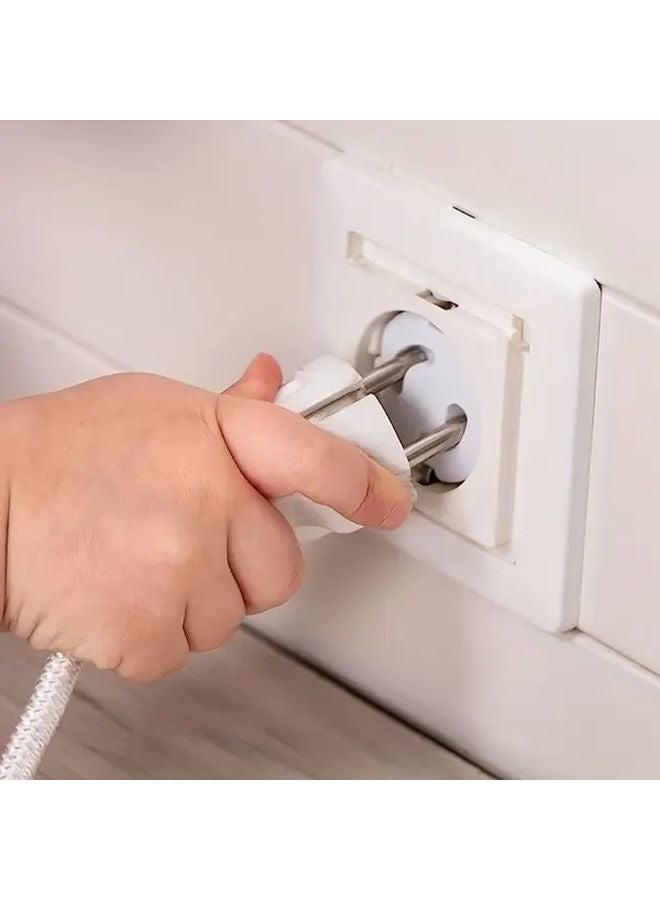 20pcs Black Safety Socket Protective Covers European Style Holeless Power Outlet Protection - Image 4