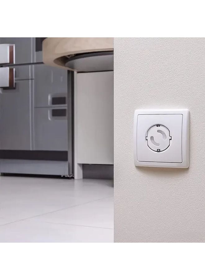 20pcs Black Safety Socket Protective Covers European Style Holeless Power Outlet Protection - Image 5