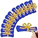 JULBEAR 70pcs Diploma Confetti Graduation Centerpeices Congrats Grad Party Decorations Graduation Table Decor Class of 2026 High School College Grad Party Supplies Gold Blue 4 inches - Image 3