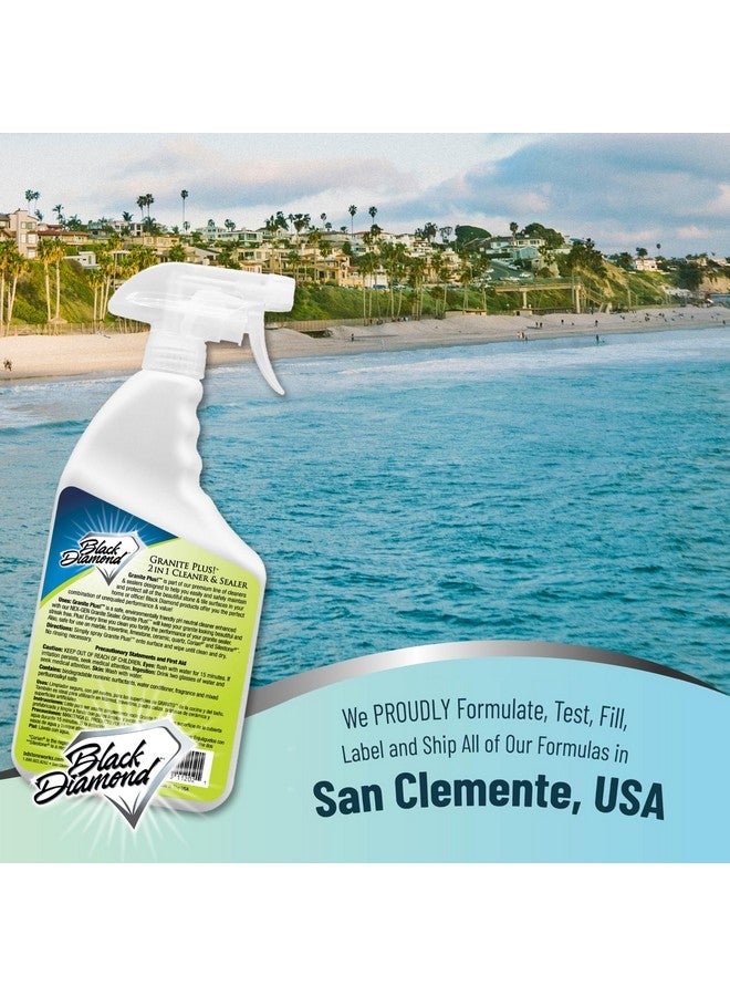Black Diamond Stoneworks GRANITE PLUS! 2 in 1 Cleaner & Sealer for Granite, Marble, Travertine, Limestone, Ready to Use! 32 Fl Oz - Image 2