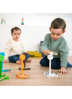 Y&D SYOSI Wooden Animal Ring Toss Game, Family Rope Quoits Garden Made of 100% Eco-Friendly Natural Wood, Plastic Free, Indoor & Outdoor Game for Toddler Kids Over 3 Years Old, 5Pcs  - Image 4
