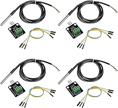 Weewooday Weewooday 4 Sets DS18B20 Temperature Sensor Module Kit with 1 m/ 3.2 Ft Waterproof Digital Stainless Steel Probe -55 to  - Image 1