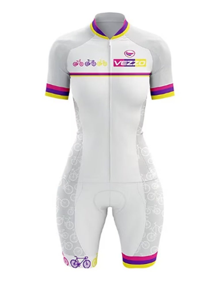 KUYING GR New Summer Outdoor Sunscreen Moisture Absorption Quick Drying Bicycle Women's Cycling Clothing Set  - Image 1