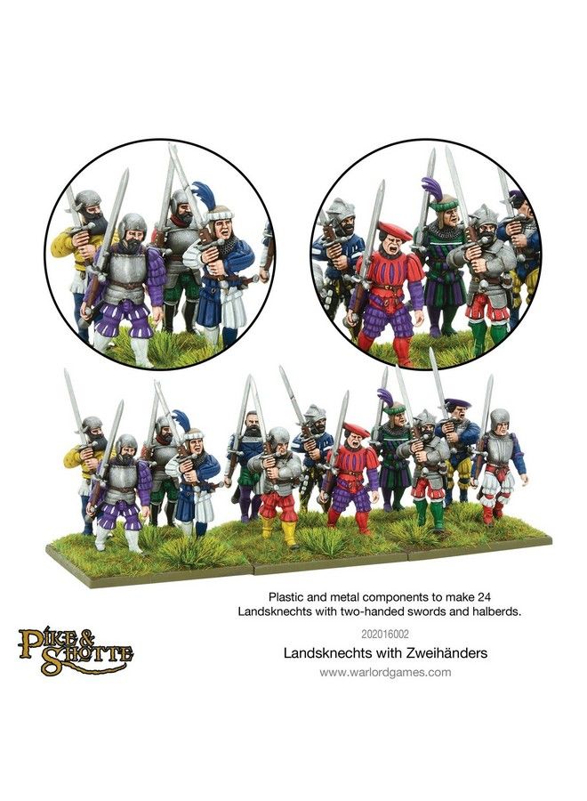 WARLORD GAMES Pike And Shotthe Landsknechts With Zweihanders Wargaming Miniatures É - Image 5
