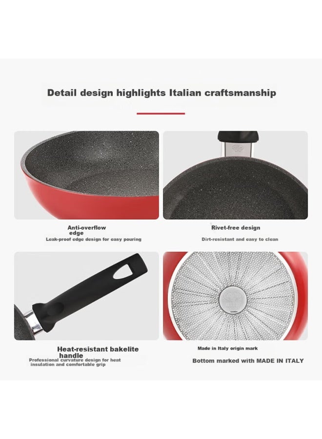 Ballarini Non-stick Titanium Frying Pan 28cm Flat Skillet For Steak And Pancakes Induction Compatible Monterosso Series - Image 4
