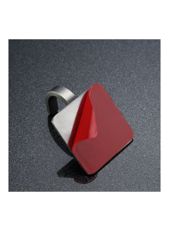 اليشمك طقم خطافات للمناشف من الستانلس ستيل مكون من 4 قطع فضي 4x4Ø³Ù†ØªÙŠÙ…ØªØ± - Image 2